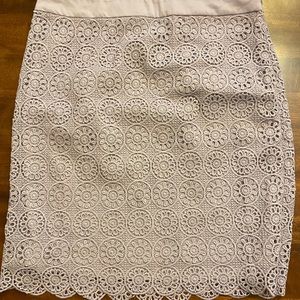 Limited Beige Lace Lined Skirt 10